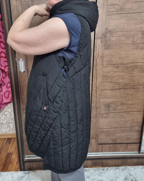 Удлинённая жилетка большого размера