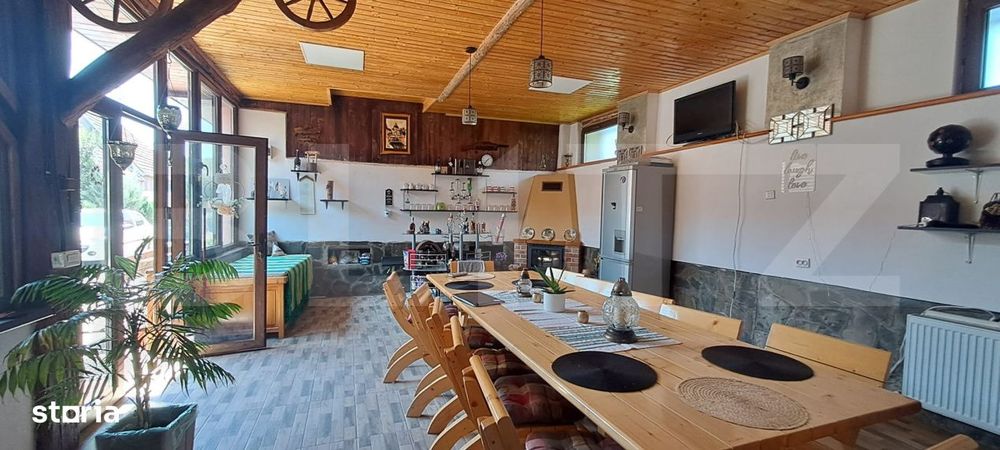 Conac modern cu sauna, ciubar si sera, 1.500 mp gradina – sat Dridif