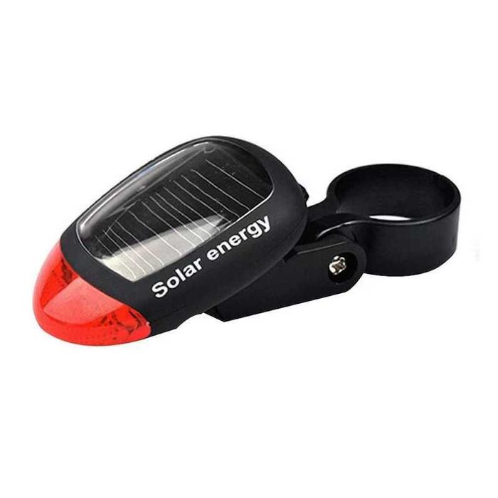 Задна LED стоп светлина за велосипед колело, Соларно захранване