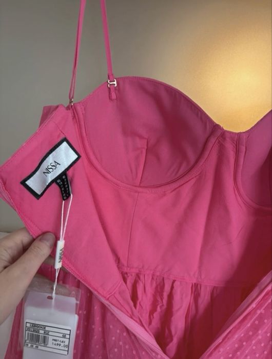 Rochie party tulle Barbie pink - NISSA