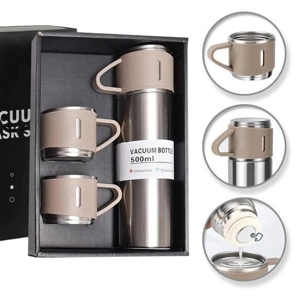 Термос за топли напитки в бежово