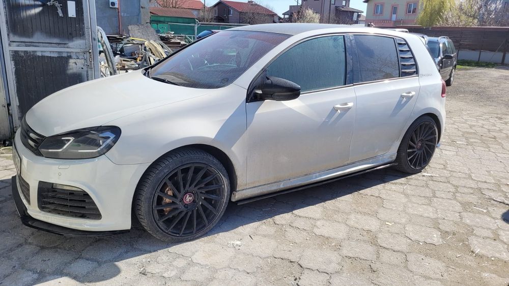 Prelungire bara față GOLF 6 R prelungiri praguri bara spate difuzor