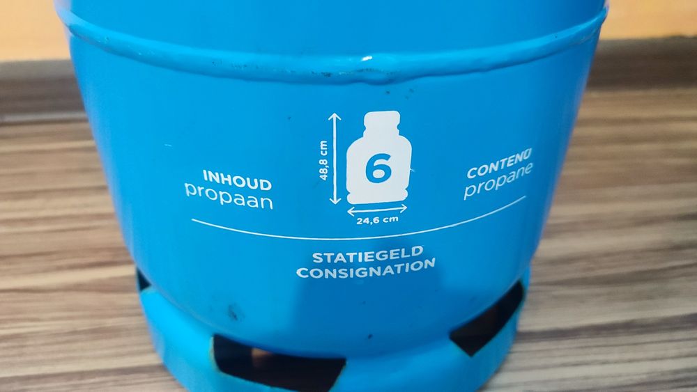 Газова бутилка 6 килограма/12.3 литра олекотена композитна газова бути