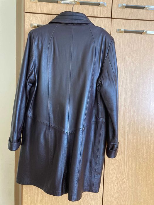 Дамско кожено яке от естествена телешка кожа -  Биели