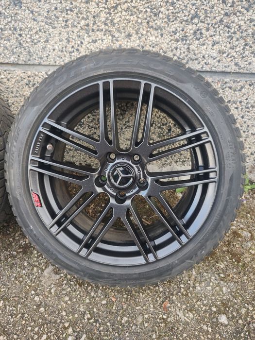 17" оригинални джанти "AEZ", свалени от Mercedes W204, 5х112, /ВАГ/, с датчици за налягане в гумите