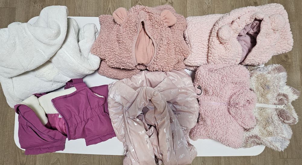 Лот зимни дрешки за момиченце 80 р-р