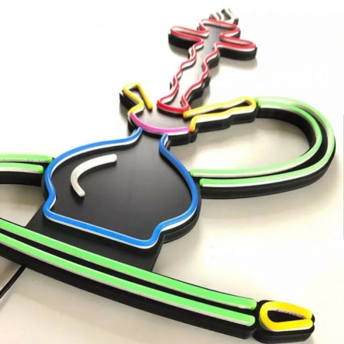 Reclama LED tip neon Narghilea semn luminos cu diferite culori 55x30c