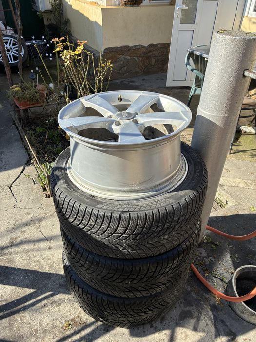 Продавам 4 бр. алуминиеви джанти  с гуми 18 – 5x112