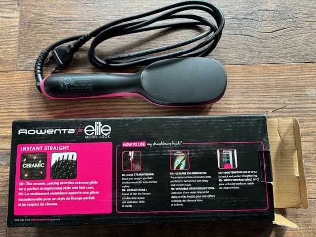 Perie de indreptat parul Rowenta CF5712, 35 W, 210°C, invelis ceramic