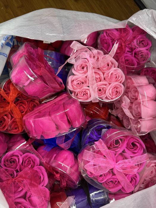 Мыльные розы, розы из мыла