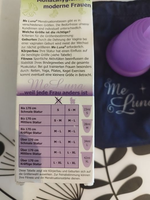 Cupa menstruala nouă Meluna Facelle