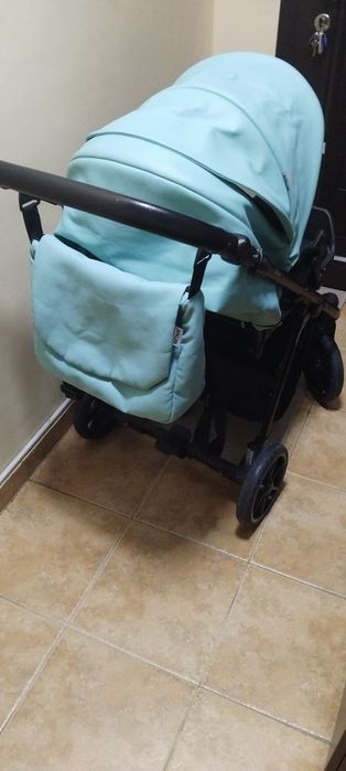 Бебешка количка Retrus Vaya 3 в 1 Mint