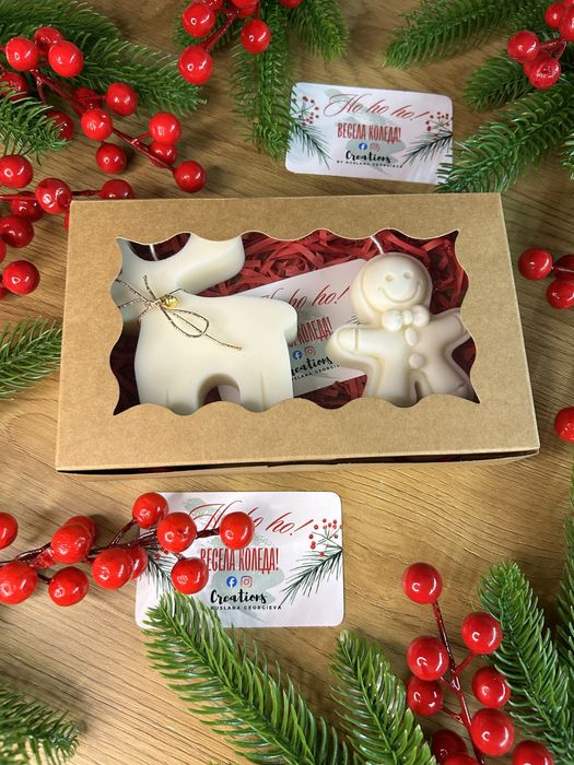 Коледни соеви свещи