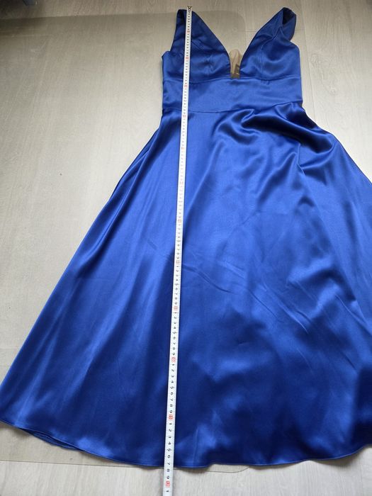 4,99 lei transport azi! Rochie elegantă TESSA, albastru regal, nouă cu eticheta