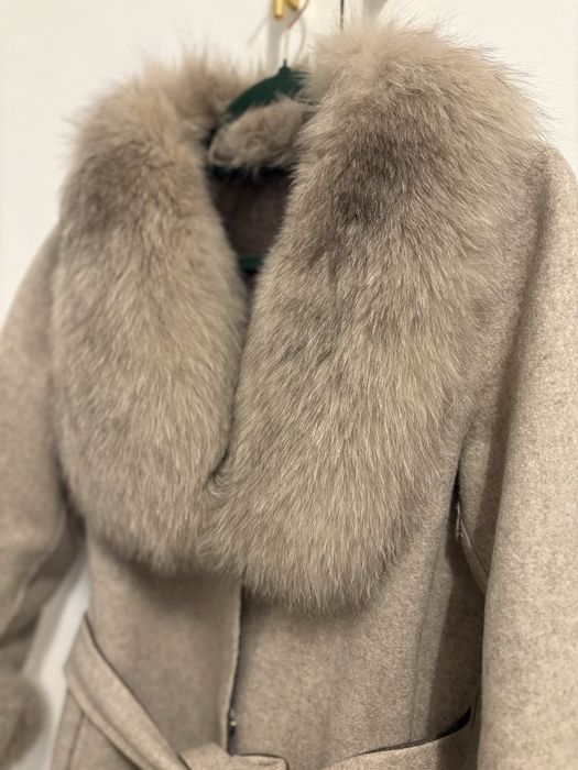 Palton alpaca si vulpe M