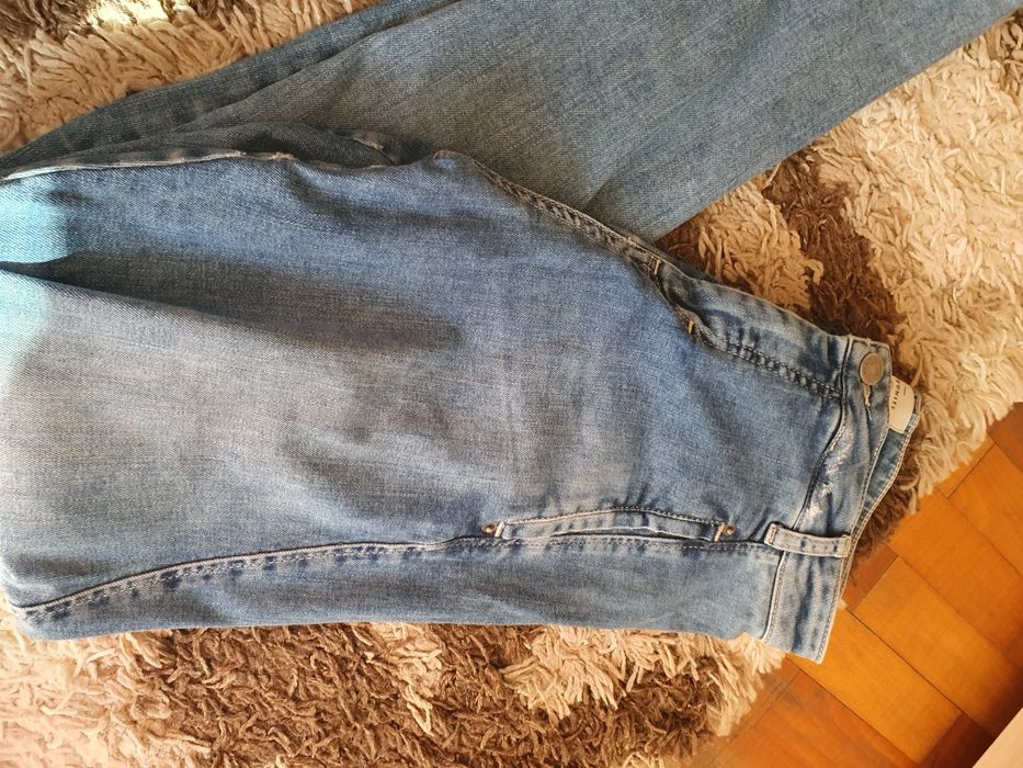 Дамски дънки със странични джобове