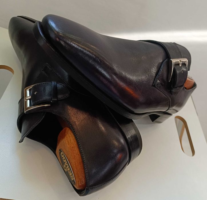 Pantofi de lux 40 42 43 44 46 46 47 monk GREVE NOI lucrati manual piel