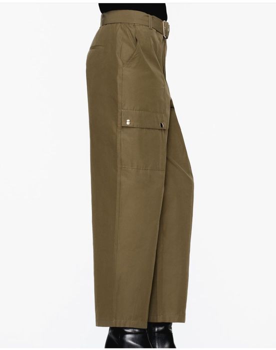 Pantaloni cargo, military kaki verde olive  Zara