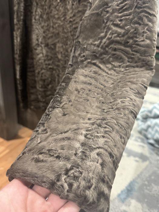 Шуба каракуль натуральная размер S-M