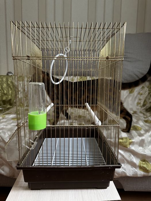 Продам 2 клетки и оборудование для содержания попугаев