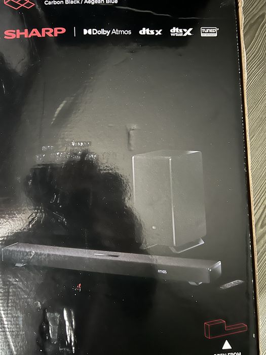 Soundbar Sharp Q HT-SBW53121(BK), 3.1.2, 550 W, Bluetooth 5.3, Черен