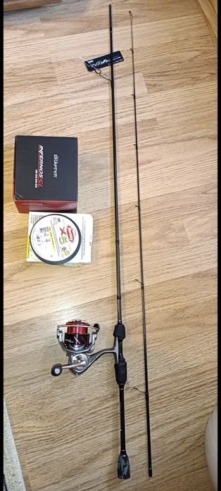 Combo spinning/ lanseta +mulinete+fir textil pescuit