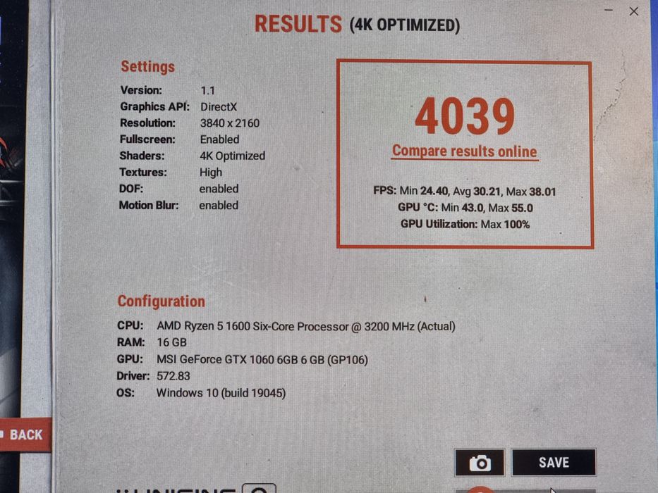 Геймърски Компютър/R5 1600/16GB RAM/2TB/GTX 1060 6GB