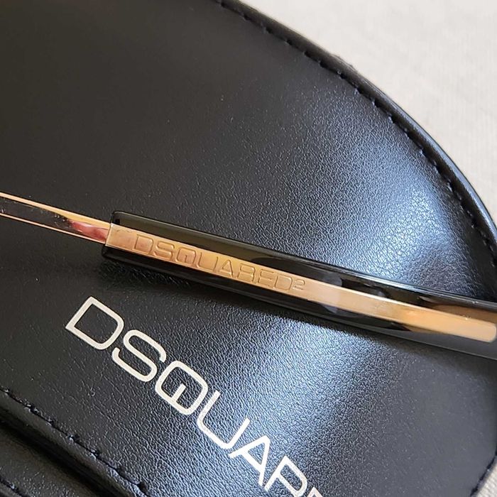 Dsquared2 слънчеви очила aviator метални унисекс големи зелени златист