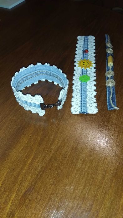 Дънкови гривни. Ръчна изработка