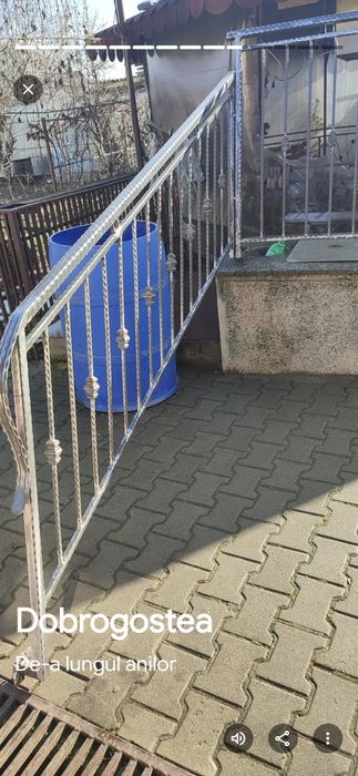 Balustradă metalică vopsită electrostatic