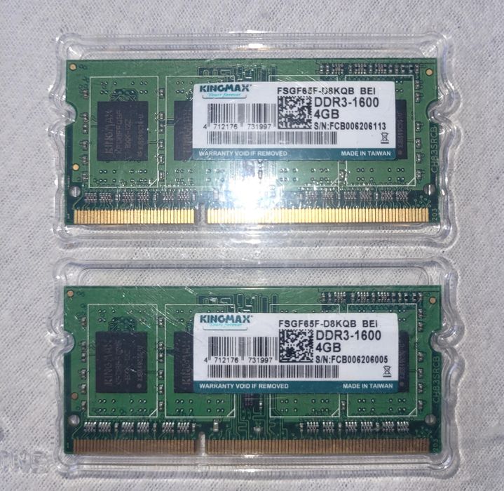 16GB RAM DDR3 1600 cl11 sodimm
