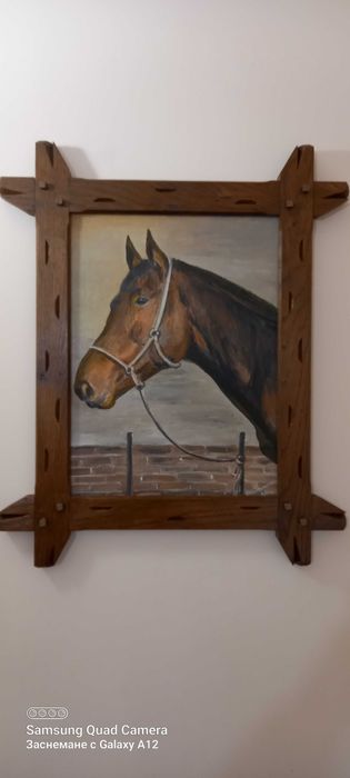 Картина за стена-маслени бои,рамка-дъб