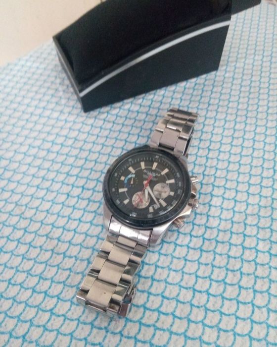 Ceas Barbat Dilligaf Steel DS7 / Chronograph / Tahimetru / stare buna