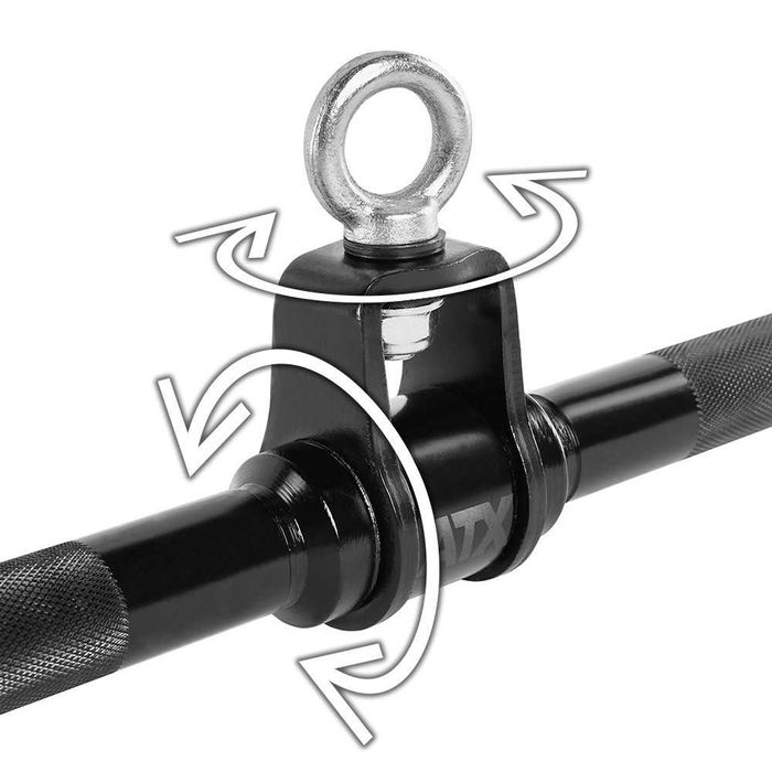 Прав Къс Лост за Скрипец / Въртящ се на 360° / Ръкохватка за Фитнес