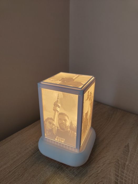 Персонализирана Литофан лампа със снимки