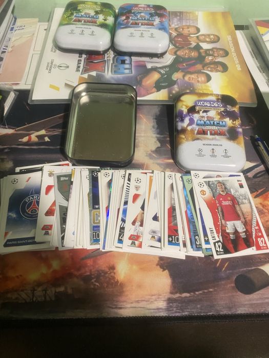 3 кутии на мач атакс 2025/2026г. Пълни с карти може и по една котия