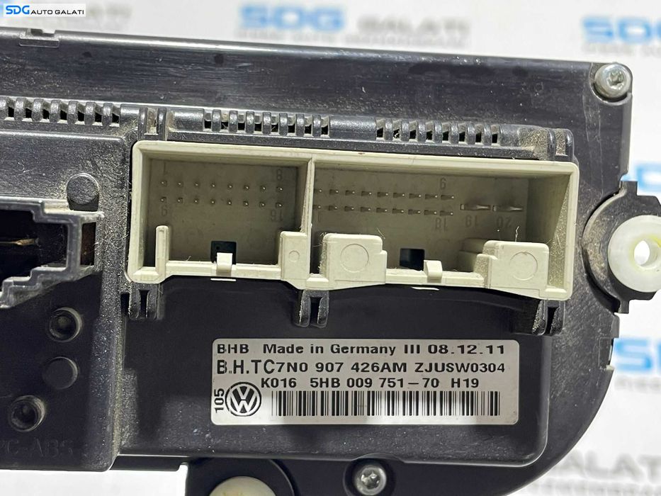 Panou Unitate Comanda AC Aer Conditionat Clima Climatronic Volkswagen Passat B6 2005 - 2010 Cod 7N0907426AM [L2875]