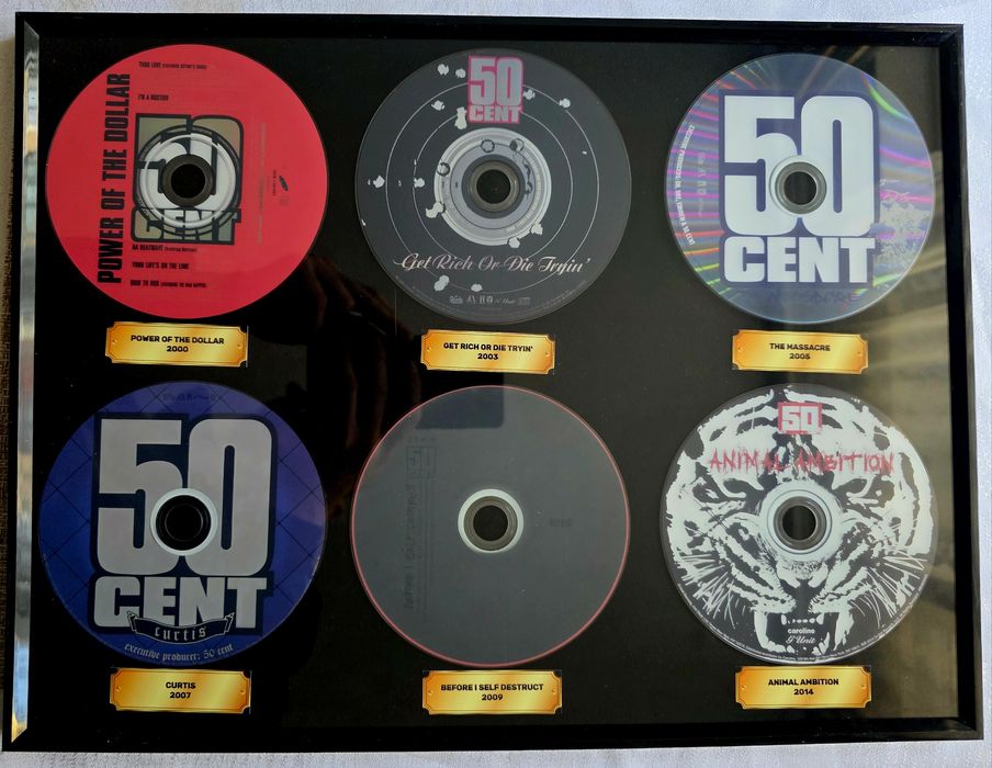 50 cent Декоративна картина с дискове