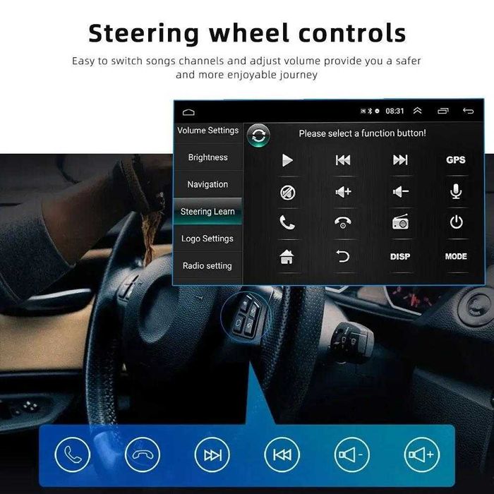 Магнитола для автомобиля Андроид 9 дюймов Универсальная
