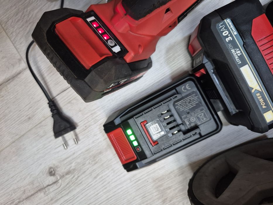 Masina de tuns gazon cu acumulator si flex Einhell