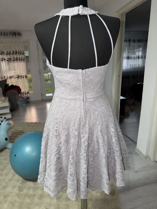 Rochie eleganta argintie S