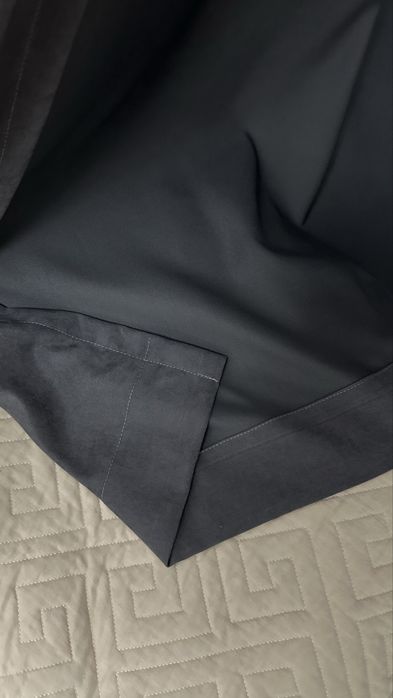 Продам тёмно-серые шторы