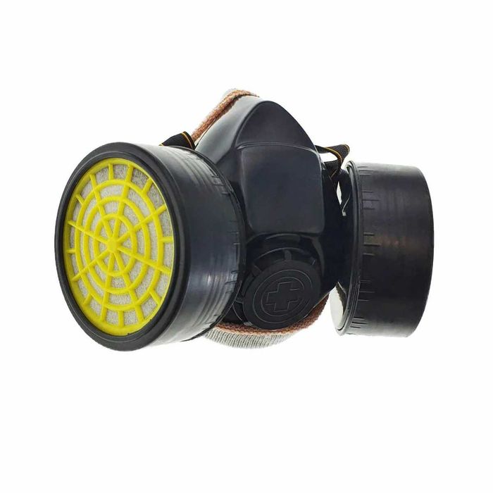 Masca protectie cu 2 filtre de carbon activ si ochelari