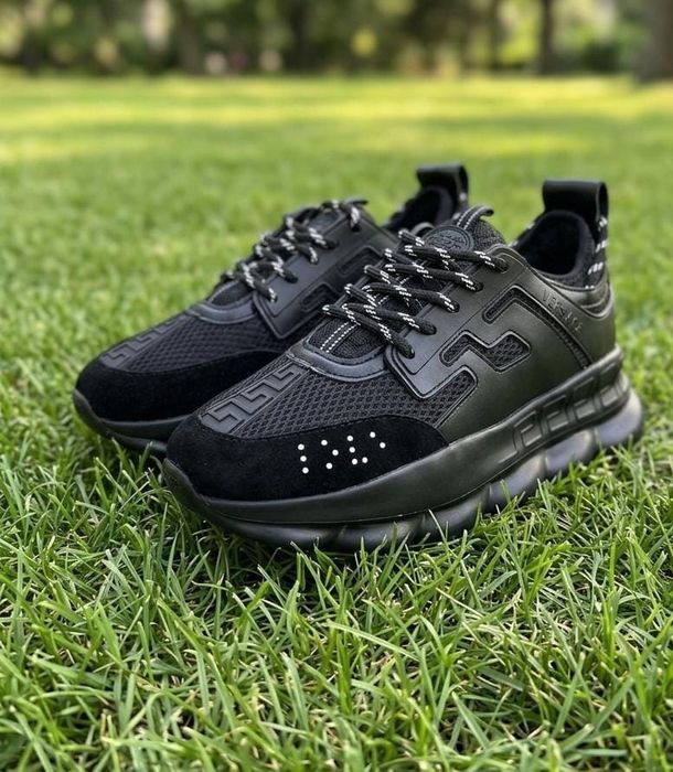 Adidasi Versace Chain Negru - Unisex