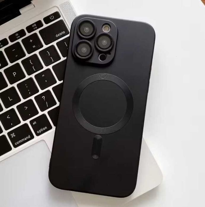 Калъф MagSafe Цветен с протектори на камерите iPhone, Samsung, Xiaomi