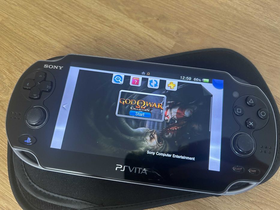 PS Vita OLED Crystal Black modată — ecran superb, 128GB | Japonia