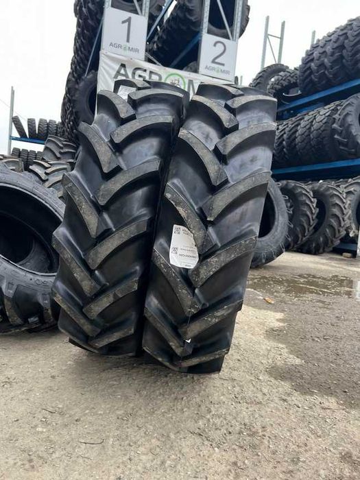 Anvelope noi 11.2-24 cu 8 pliuri marca OZKA pentru tractor fata