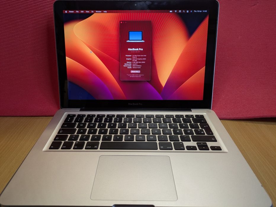 Macbook Pro 2011, Win+macOS,8GB, SSD