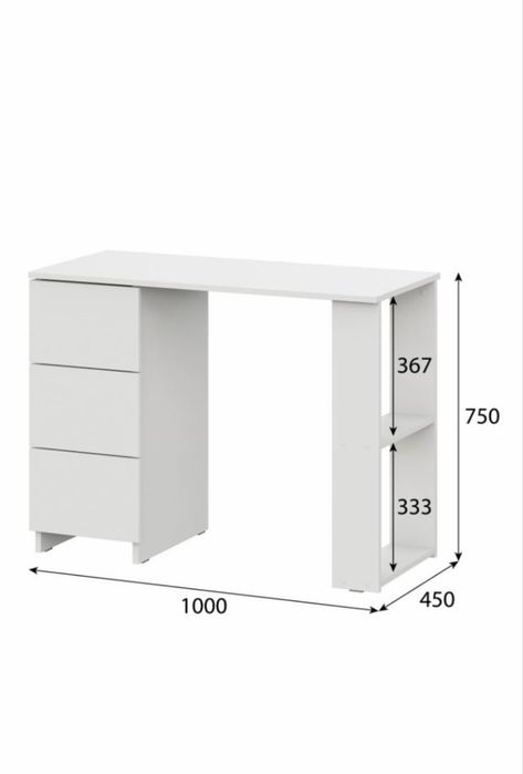 Компютерный стол 100/45/75 см Белый