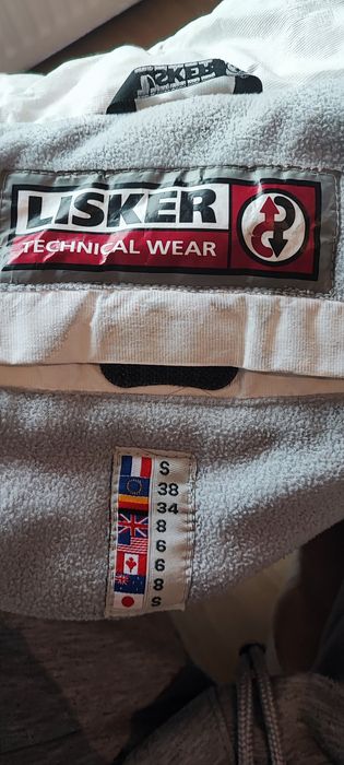 Geaca si pantaloni ski schi fete alb Lisker